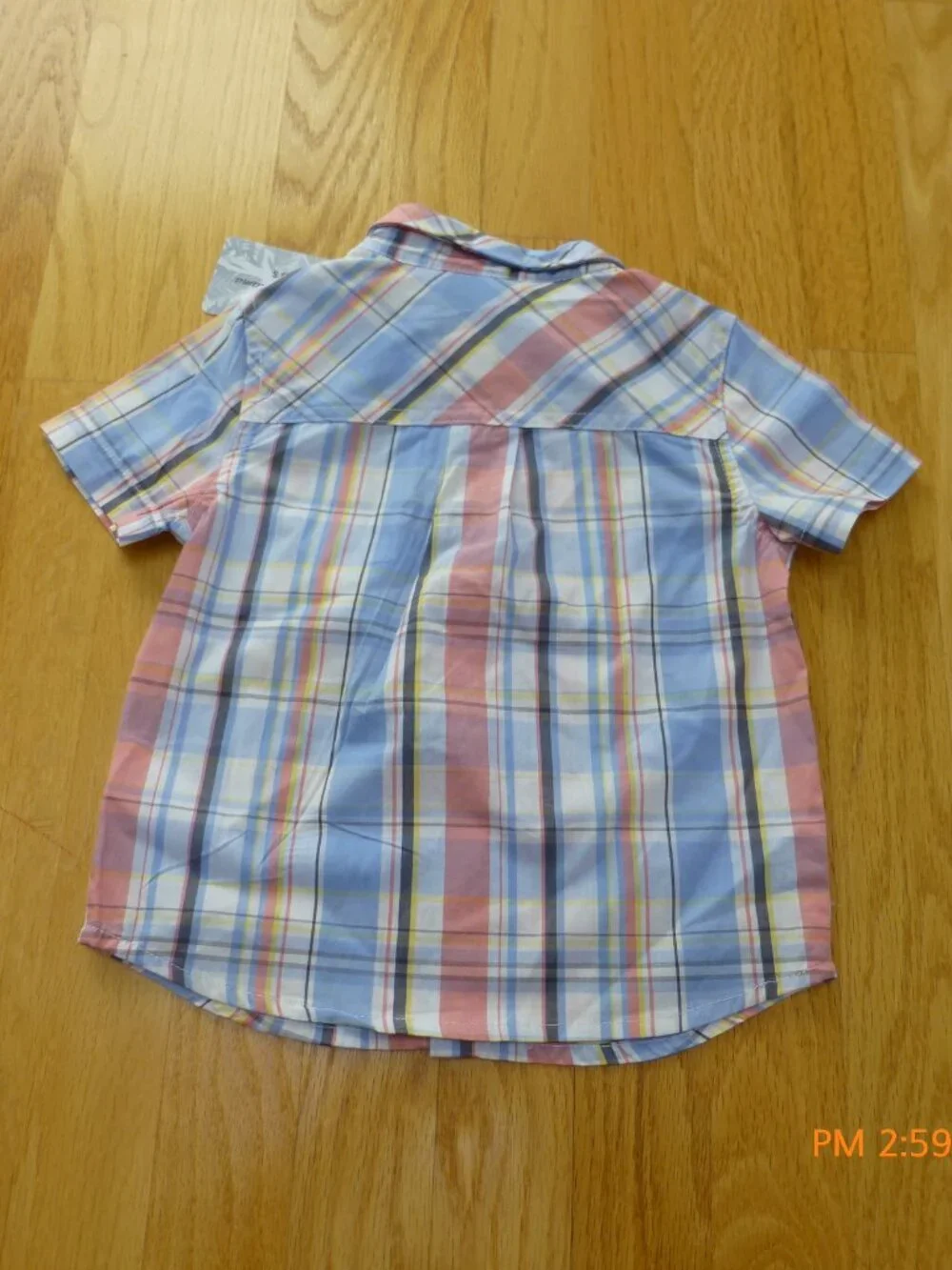 TOMMY BAHAMA 100% Cotton Boys 18M months Plaid Button Short sleeve shirt